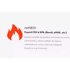 netSEO Export Complet Produse CS-Cart - Modul Export Produse, Stoc si Pret CSV - XML pentru Marketplace-uri