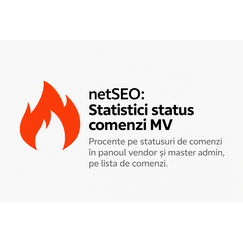 netSEO Statistici Status Comenzi Vendori pentru CS-Cart Multi-Vendor - Modul Procente pe Statusuri in cont de Vendor si Super Admin