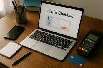 Imagine editorială cu obiecte / workspace pentru articolul: cum securizezi automatizările din checkout și plățile online