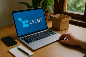 Imagine editorială cu obiecte / workspace pentru articolul: cum alegi un modul pentru magazin online